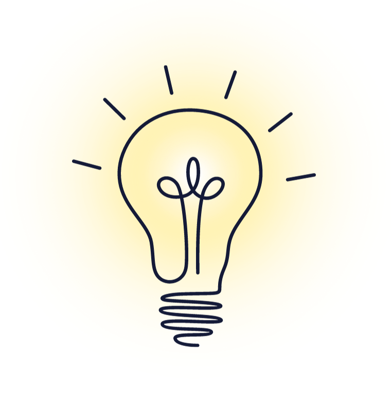 idea lightbulb for warm leads phone numbers and information